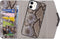 iPhone 12 Mini Clutch Case hoesje - Mobilize - Slangenprint Beige - Kunstleer