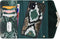 iPhone 12 Mini Clutch Case hoesje - Mobilize - Slangenprint Donkergroen - Kunstleer