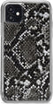 iPhone 12 Mini Clutch Case hoesje - Mobilize - Slangenprint Zwart - Kunstleer