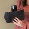 iPhone 12 Pro Max Clutch Case hoesje - Mobilize - Croco Zwart - Kunstleer