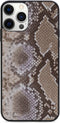 iPhone 12 Pro Max Clutch Case hoesje - Mobilize - Slangenprint Beige - Kunstleer