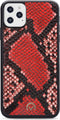 iPhone 12 Pro Max Clutch Case hoesje - Mobilize - Slangenprint Rood - Kunstleer