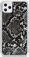 iPhone 12 Pro Max Clutch Case hoesje - Mobilize - Slangenprint Zwart - Kunstleer