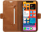 iPhone 13 Bookcase hoesje - dbramante1928 - Effen Cognac - Leer