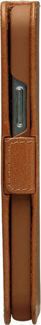 iPhone 13 Bookcase hoesje - dbramante1928 - Effen Cognac - Leer