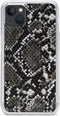 iPhone 13 Clutch Case hoesje - Mobilize - Slangenprint Zwart - Kunstleer