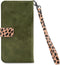 iPhone 13 Mini Bookcase hoesje - Mobilize - Luipaard Groen - Kunstleer