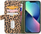 iPhone 13 Mini Bookcase hoesje - Mobilize - Luipaard Groen - Kunstleer