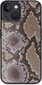 iPhone 13 Mini Clutch Case hoesje - Mobilize - Slangenprint Beige - Kunstleer