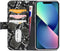 iPhone 13 Mini Clutch Case hoesje - Mobilize - Slangenprint Zwart - Kunstleer