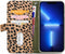 iPhone 13 Pro Bookcase hoesje - Mobilize - Luipaard Groen - Kunstleer