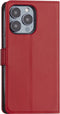 iPhone 13 Pro Booktype hoesje - Rood - Pasjeshouder - Magneetsluiting