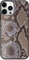 iPhone 13 Pro Clutch Case hoesje - Mobilize - Slangenprint Beige - Kunstleer