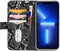 iPhone 13 Pro Clutch Case hoesje - Mobilize - Slangenprint Zwart - Kunstleer