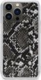 iPhone 13 Pro Clutch Case hoesje - Mobilize - Slangenprint Zwart - Kunstleer