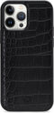 iPhone 13 Pro Max Clutch Case hoesje - Mobilize - Croco Zwart - Kunstleer