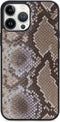 iPhone 13 Pro Max Clutch Case hoesje - Mobilize - Slangenprint Beige - Kunstleer