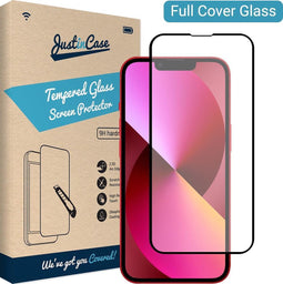 iPhone 13 screenprotector / iPhone 13 Pro screenprotector - Full Cover - Gehard glas - Transparant - Just in Case