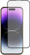 iPhone 14 Pro Max screenprotector - Full Cover - Gehard glas - Zwart - Just in Case