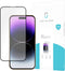 iPhone 14 Pro Max screenprotector - Full Cover - Gehard glas - Zwart - Just in Case
