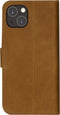 iPhone 15 Bookcase hoesje - dbramante1928 - Effen Cognac - Leer