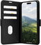 iPhone 15 Bookcase hoesje - dbramante1928 - Effen Zwart - Leer
