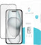 iPhone 15 Full Cover Tempered Glass - Screenprotector - Black