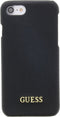 iPhone 8/7 Backcase hoesje - Guess - Zwart - Kunstleer