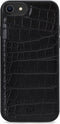 iPhone SE (2020)/8/7/6s/6 Clutch Case hoesje - Mobilize - Croco Zwart - Kunstleer