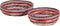 Casa Vivante Stripe Schaal - Set van 2 - H12 x Ø35 cm - Papier - Meerkleurig