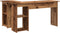 vidaXL - Hoekbureau - met - Opslag - Oud - Hout - 142x102x73 - cm