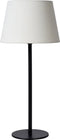 Atmooz - Tafellamp Pedro - wit - Slaapkamer / Woonkamer - Industrieel - Zwart en witte kap - Hoogte 47cm - Metaal