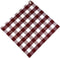 KOOK Thee- en Keukendoekset Ruit Bordeaux