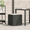 vidaXL - Kussenbox - Zwart - 50x50x50 - cm - Poly - Rattan