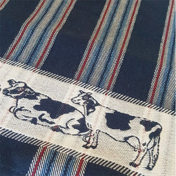 DDDDD Theedoek + Keukendoek Friesian - 100% Katoen - Blauw (2 stuks)