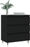 vidaXL - Dressoir - 60x35x70 - cm - bewerkt - hout - zwart