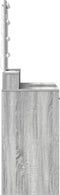 vidaXL - Kaptafel - met - LED-verlichting - - - Grijs - Sonoma - 100x41x140 - cm