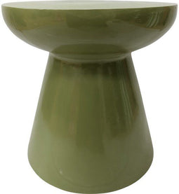 Lesliliving Vei Mgo - Bijzettafel - Rond - Ø 40 cm - Groen