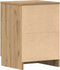 vidaXL - Nachtkastjes - 2 - st - 38x35x55cm - bewerkt - hout - artisanaal - eikenkleur