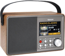Albrecht DR 862 - Draagbare Radio DAB+/FM - 4,3-inch kleurendisplay - Walnoot