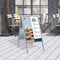 Europel Stoepbord - Kliklijst A1 formaat - 59,4 x 84 cm - 32 mm frame - Dubbelzijdige presentatie - Waterbestendig - Gemakkelijk op te bergen
