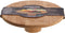 Bamboe Serveerplank op Voet 28 x 9 cm - Borrelplank - Bruin - Rond