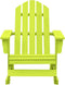 vidaXL - Schommelstoel - Adirondack - massief - vurenhout - groen