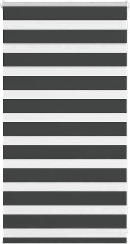 vidaXL - Zebra - rolgordijn - 70x100 - cm - stofbreedte - 65,9 - cm - zwart