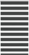 vidaXL - Zebra - rolgordijn - 70x100 - cm - stofbreedte - 65,9 - cm - zwart