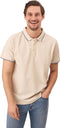 Mario Russo Polo Edward - Polo Shirt Heren - 100% Katoen - Licht Beige