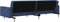 vidaXL - Slaapbank - 2-zits - met - 2 - kussens - stof - blauw