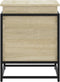vidaXL - Opbergbox - met - deksel - 60x40x51,5 - cm - bewerkt - hout - sonoma - eiken
