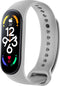 iMoshion Bandje Geschikt voor Xiaomi Mi Band 7 - iMoshion Siliconen band inkliksysteem ronde sluiting - Grijs