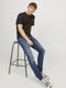 JACK & JONES Glenn Fox - slim fit jeans - Super Stretch - denimblauw